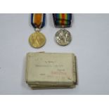 WORLD WAR I PAIR OF MEDALS, TO 200691 AC SJT P DEVONSHIRE,