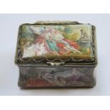 DECORATIVE ENAMELLED HINGED STORAGE BOX