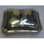 HALLMARKED SILVER ENTREE DISH WITH COVER, LONDON ASSAY, DATED 1788,