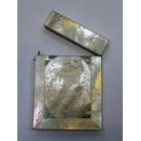 HIGHLY DECORATIVE MOTHER OF PEARL CARD CASE