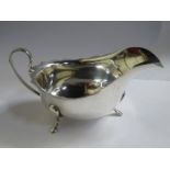 HALLMARKED SILVER SAUCE BOAT,