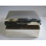 HALLMARKED SILVER CIGARETTE BOX,