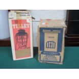 BOXED TILLEY LAMP AND BOXED VALOR HEATER