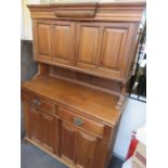 CONTINENTAL CARVED MAHOGANY WALL UNIT