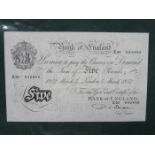 1952 WHITE FIVE POUND NOTE BY CHIEF CASHIER D S BEALE