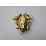 GOLD FROG BROOCH