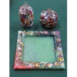 THREE PIECES OF MURANO STYLE GLASS