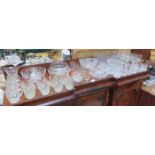 LARGE QUANTITY OF GLASSWARE