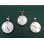 THREE VARIOUS POCKET WATCHES