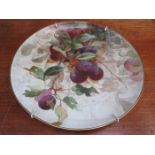 HANDPAINTED VICTORIAN CIRCULAR CERAMIC CHARGER,