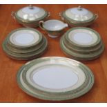 PARCEL OF NORITAKE GILDED DINNERWARE,