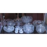 QUANTITY OF VARIOUS GLASSWARE INCLUDING STUART CRYSTAL