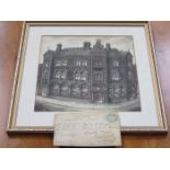 SMALL FRAMED WATERCOLOUR DEPICTING PRINCE OF WALES PUB ON LONDON ROAD,
