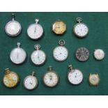 MIXED LOT OF VARIOUS POCKET WATCHES,