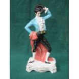 ITALIAN CERAMIC FIGURE DEPICTING A LEILANI DANCER, SIGNED,