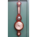 ANTIQUE ROSEWOOD WHEEL BAROMETER