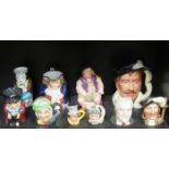 PARCEL OF ROYAL DOULTON AND OTHER CHARACTER/TOBY JUGS