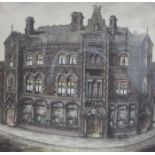 SMALL FRAMED WATERCOLOUR DEPICTING PRINCE OF WALES PUB ON LONDON ROAD,