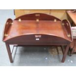 REPRODUCTION MAHOGANY DROP LEAF COFFEE TABLE