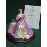 ROYAL WORCESTER LIMITED EDITION GLAZED CERAMIC FIGURE- MARY QUEEN OF SCOTS