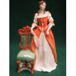 ROYAL DOULTON LIMITED EDITION GLAZED CERAMIC FIGURE- CATHERINE OF BRAGANZA,