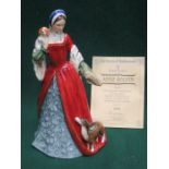 ROYAL DOULTON LIMITED EDITION GLAZED CERAMIC FIGURE- ANNE BOLEYN, HN3232,