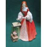 BOXED ROYAL DOULTON LIMITED EDITION GLAZED CERAMIC FIGURE- PRINCESS ELIZABETH,