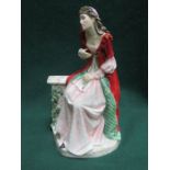 BOXED ROYAL DOULTON LIMITED EDITION GLAZED CERAMIC FIGURE- SHAKESPEARE LADIES 'JULIETTE', HN3453,