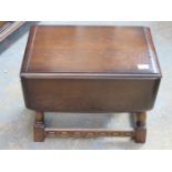 OAK SWIVEL TOPPED DROP LEAF TABLE