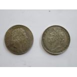 TWO GEORGE III (1822 AND 1819) CROWNS
