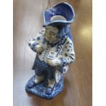 EARLY BLUE AND WHITE DELFT TOBY JUG