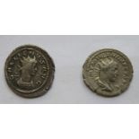 TWO GORDIAN ROMAN DENARIUS TYPE COINS