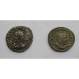 TWO GORDIAN ROMAN DENARIUS TYPE COINS
