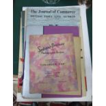 MIXED LOT OF SHIPPING RELATED EPHEMERA INCLUDING BROCHURES, JOURNAL OF COMMERCES, ETC,