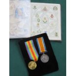 WORLD WAR I PAIR OF MEDALS, TO M2-153080 PTE JS SHAND ASC,