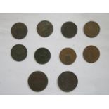 TEN 19th CENTURY INDUSTRIAL TOKENS