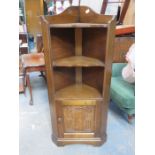 OAK PRIORY STYLE CORNER CABINET