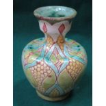 SMALL DELLA ROBIA VASE INITIALLED AS TO BASE,