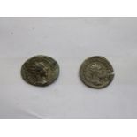 TWO GORDIAN ROMAN DENARIUS TYPE COINS