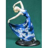 GOLDSCHEIDER ART DECO HANDPAINTED FIGURINE (AT FAULT),