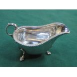 HALLMARKED SILVER SAUCE BOAT,