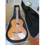 CASED ALMANSA SPANISH ACOUSTIC GUITAR, MODEL 424, No3809, BOUGHT NEW IN 2002 IN PALMA,