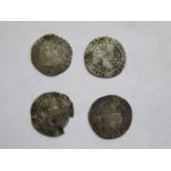 FOUR VARIOUS EARLY HALF GROATS