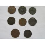 EIGHT 18th CENTURY INDUSTRIAL TOKENS