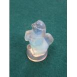 SABINO OPALESCENT GLASS SMALL FIGURE OF A SPANIEL