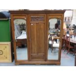 MAHOGANY TRIPLE WARDROBE