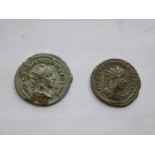 TWO GORDIAN ROMAN DENARIUS TYPE COINS