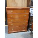 STAG CHEST OF FIVE DRAWERS