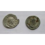 TWO GORDIAN ROMAN DENARIUS TYPE COINS