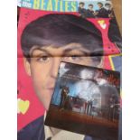 45rpm SINGLE- LES BEATLES PLUS ALL THE BEATLES POSTER